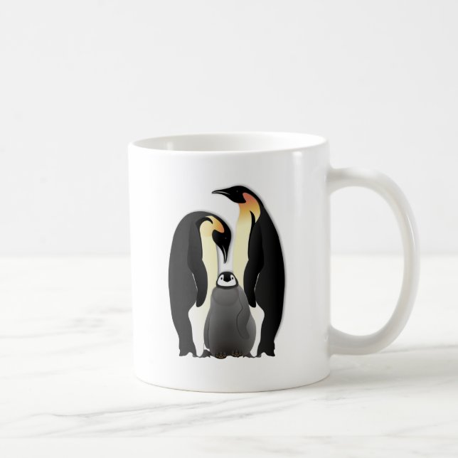 penguin family coffee mug (Right)