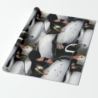 Penguin Family colourful wrapping paper