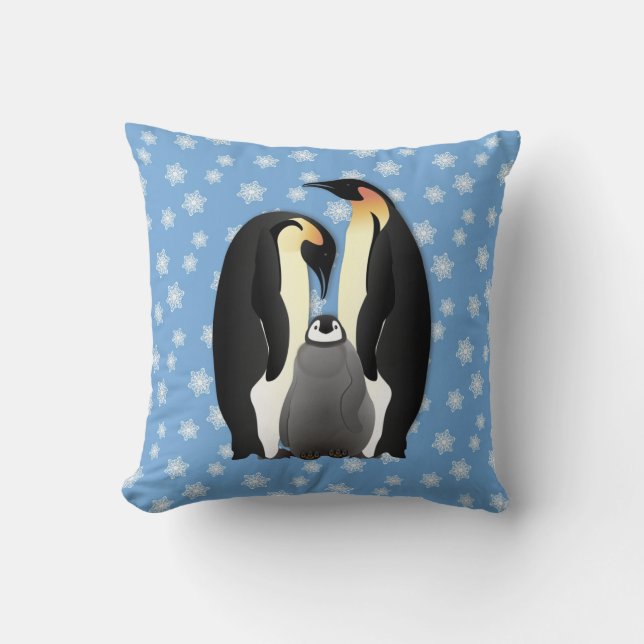 penguin family cushion (Front)