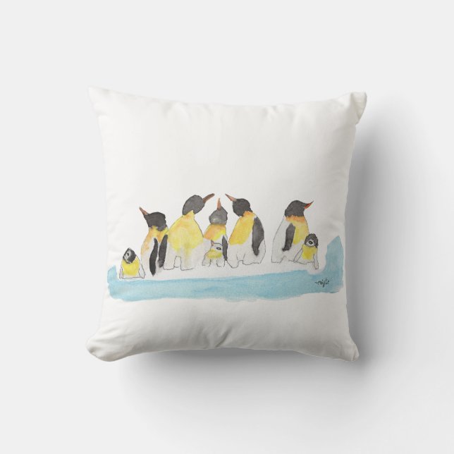 Penguin Family Cushion (Front)