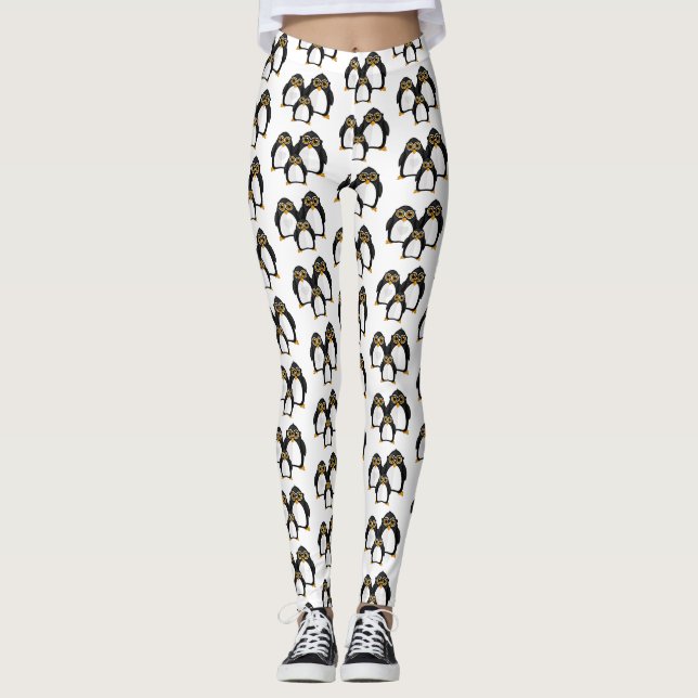 Penguin Family Leggings (Front)