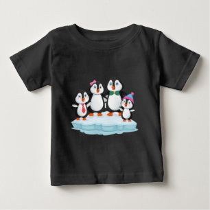 Penguin family love gift christmas birthday baby T-Shirt
