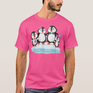 penguin family love gift christmas birthday T-Shirt