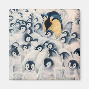 'Penguin Family' Magnet