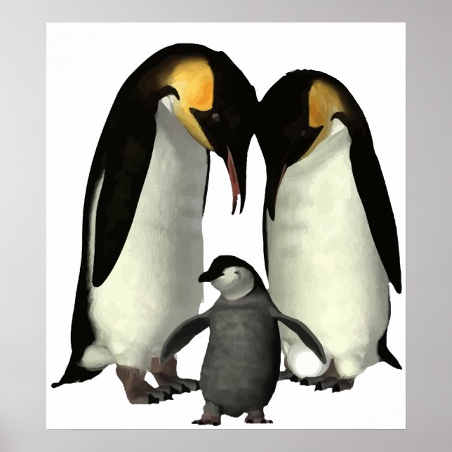 Penguin Family Poster (Front)