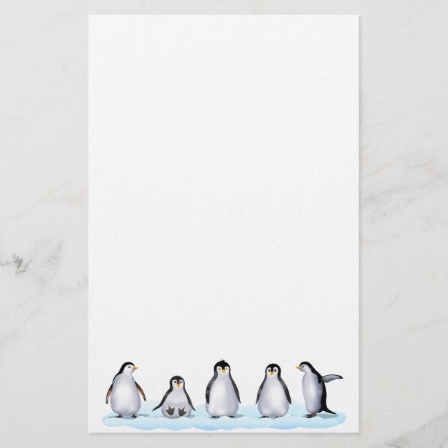 Penguin Family Stationery (Front)