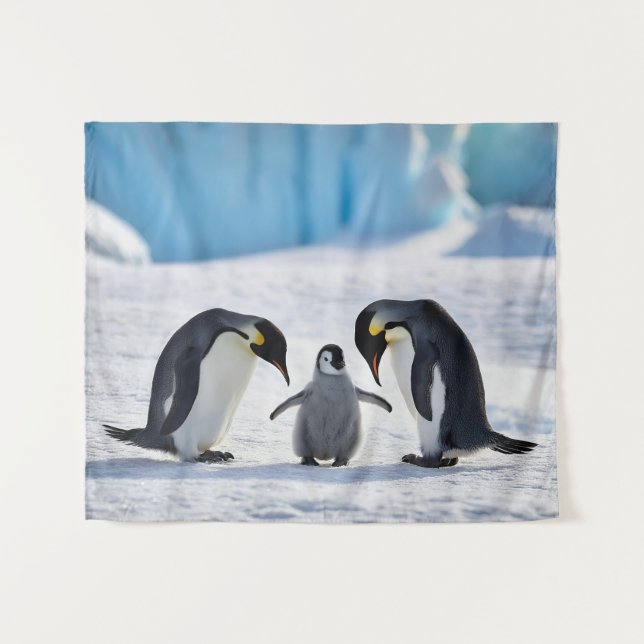 Penguin Family Tapestry (Front (Horizontal))