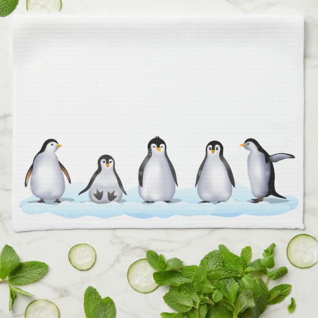 Penguin Family Tea Towel (Folded)