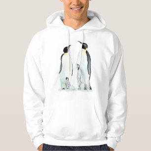 Penguin Family Two Children Penguin Hoodie