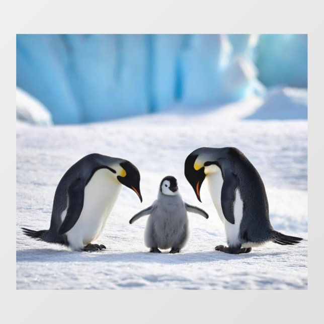 Penguin Family Window Cling (Sheet)