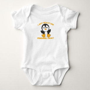 Penguin Favourite Animal Cute Penguins For Animal Baby Bodysuit