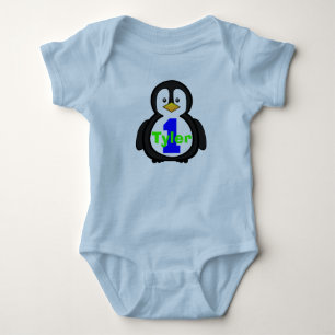 Penguin First Birthday Boy Shirt