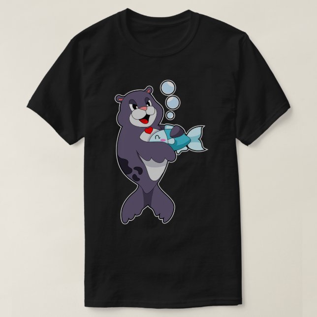 Penguin Fish 3 T-Shirt (Design Front)