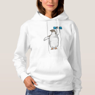 Penguin Fitness Dumbbell Hoodie