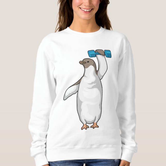 Penguin Fitness Dumbbell Sweatshirt (Front)