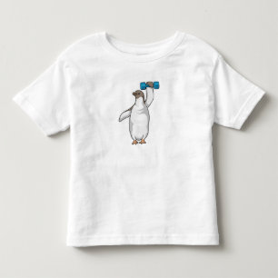Penguin Fitness Dumbbell Toddler T-Shirt
