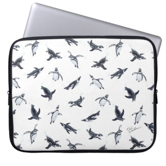 Penguin Flight Squad | Ocean Art Design Laptop Sleeve