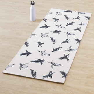 Penguin Flight Squad | Ocean Art Design Yoga Mat