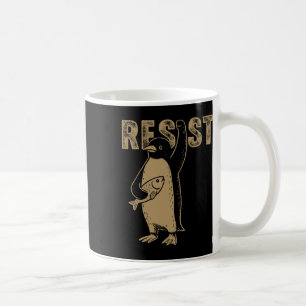 Penguin Flippers Up Resist Funny Penguins Against Coffee Mug
