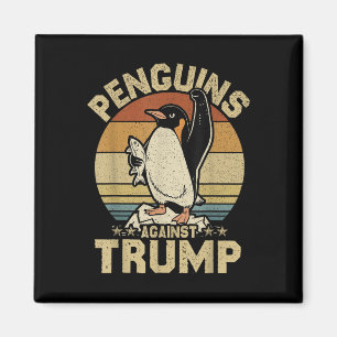 Penguin Flippers Up Resist Funny Penguins Against  Magnet