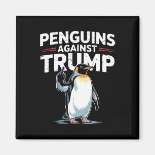 Penguin Flippers Up Resist Funny Penguins Against  Magnet