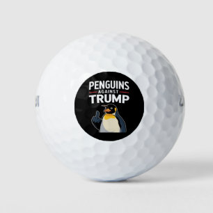 Penguin Flippers Up Resist Penguins Against Trump Golf Balls