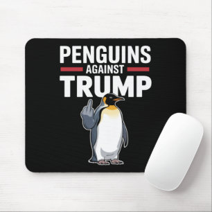 Penguin Flippers Up Resist Penguins Against Trump Mouse Mat