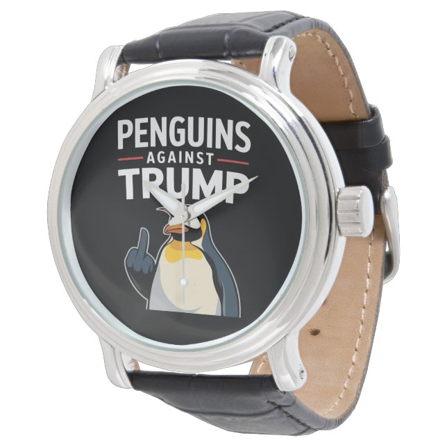 Penguin Flippers Up Resist Penguins Against Trump Watch (Angled)