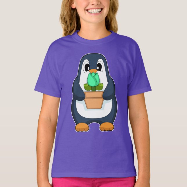 Penguin Flower T-Shirt (Front)