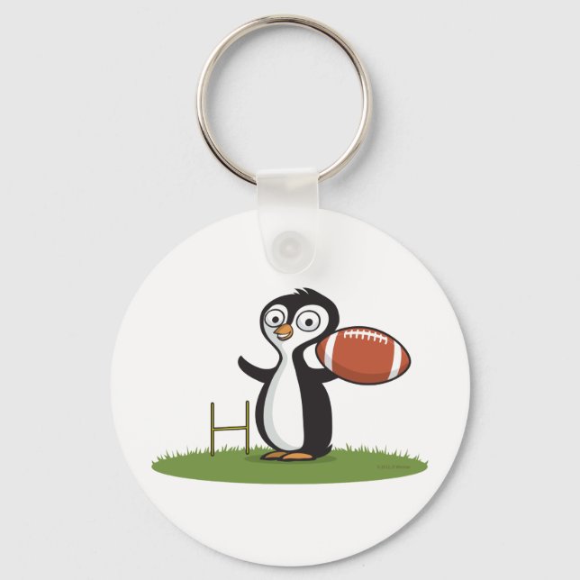Penguin Football Key Ring (Front)