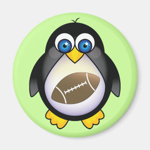 Penguin Football Magnet