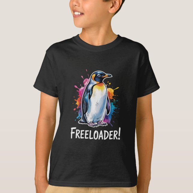 Penguin Freeloader Resist Politics T-Shirt (Front)