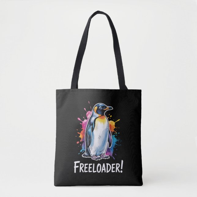Penguin Freeloader Resist Politics Tote Bag (Front)