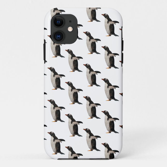 Penguin Frenzy iPhone 5 Case (Choose Colour) (Back)