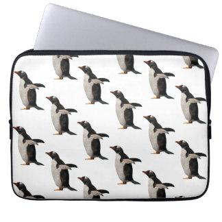 Penguin Frenzy Laptop Sleeve (Choose Colour)
