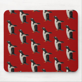Penguin Frenzy Mousemat (Red)