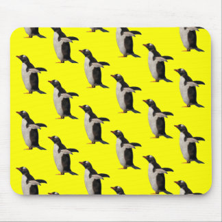 Penguin Frenzy Mousemat (Yellow)