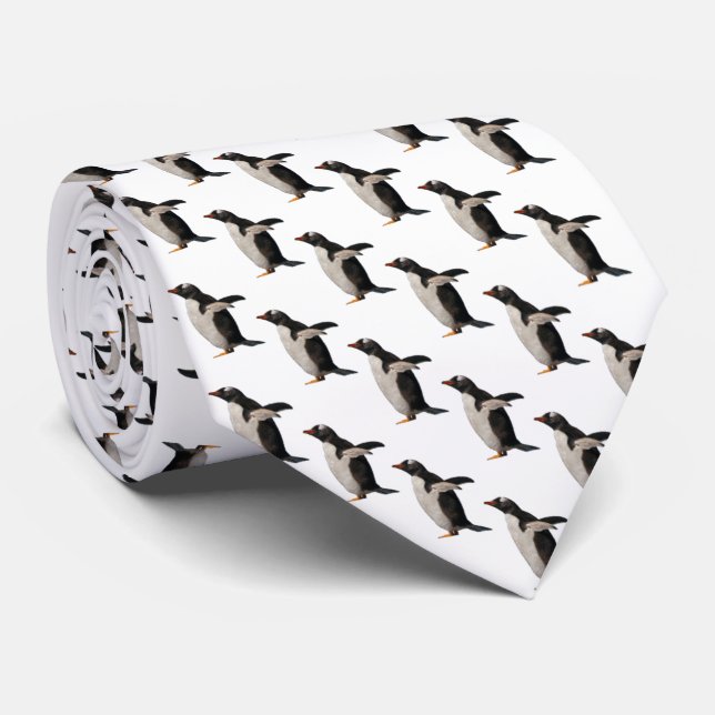 Penguin Frenzy Tie (Choose Colour) (Rolled)