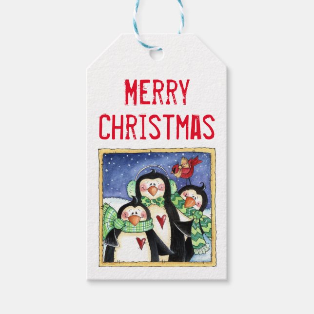 Penguin Friends Gift Tags (Front)
