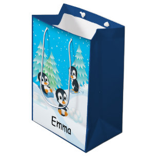 Penguin Fun Christmas Gift Bag