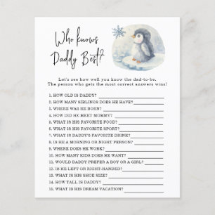 Penguin -  Game Who knows daddy best