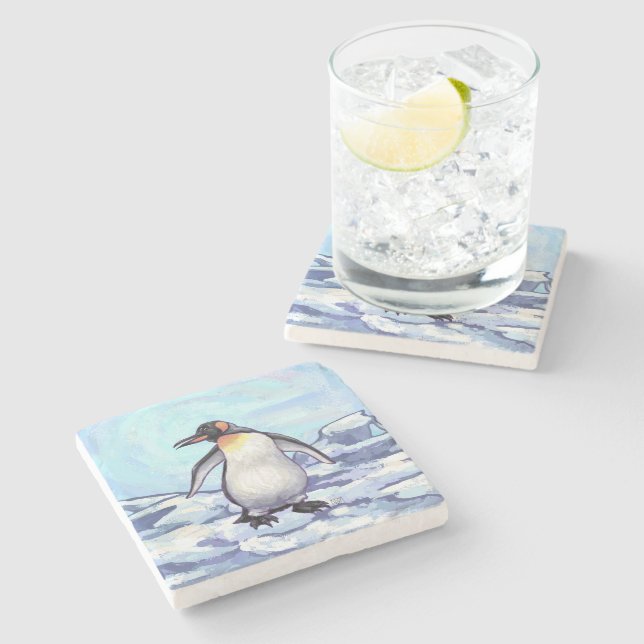 Penguin Gifts & Accessories Stone Coaster (Side)