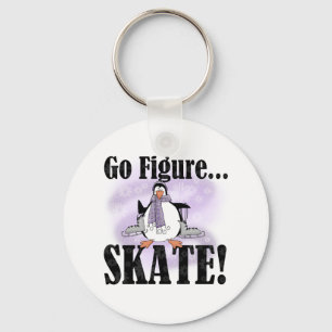 Penguin Go Figure Skate Key Ring