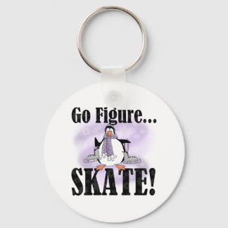 Penguin Go Figure Skate Key Ring