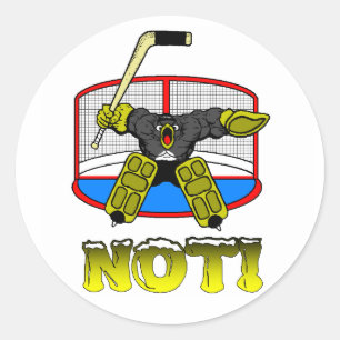 Penguin Goalie NOT Sticker