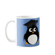 Penguin Graduation Design - Personalised Mug