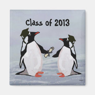 Penguin Graduation Magnets