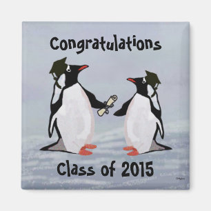 Penguin Graduation Magnets