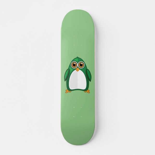 Penguin Green Skateboard (Front)