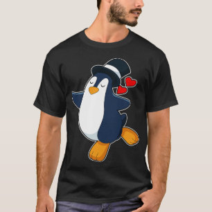 Penguin Groom Cylinder Wedding T-Shirt